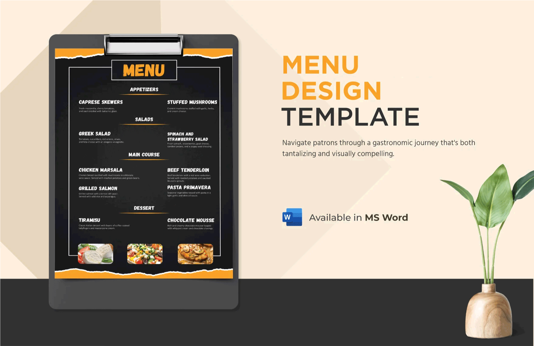 Free Menu Design Template in Word, Illustrator, PSD, InDesign