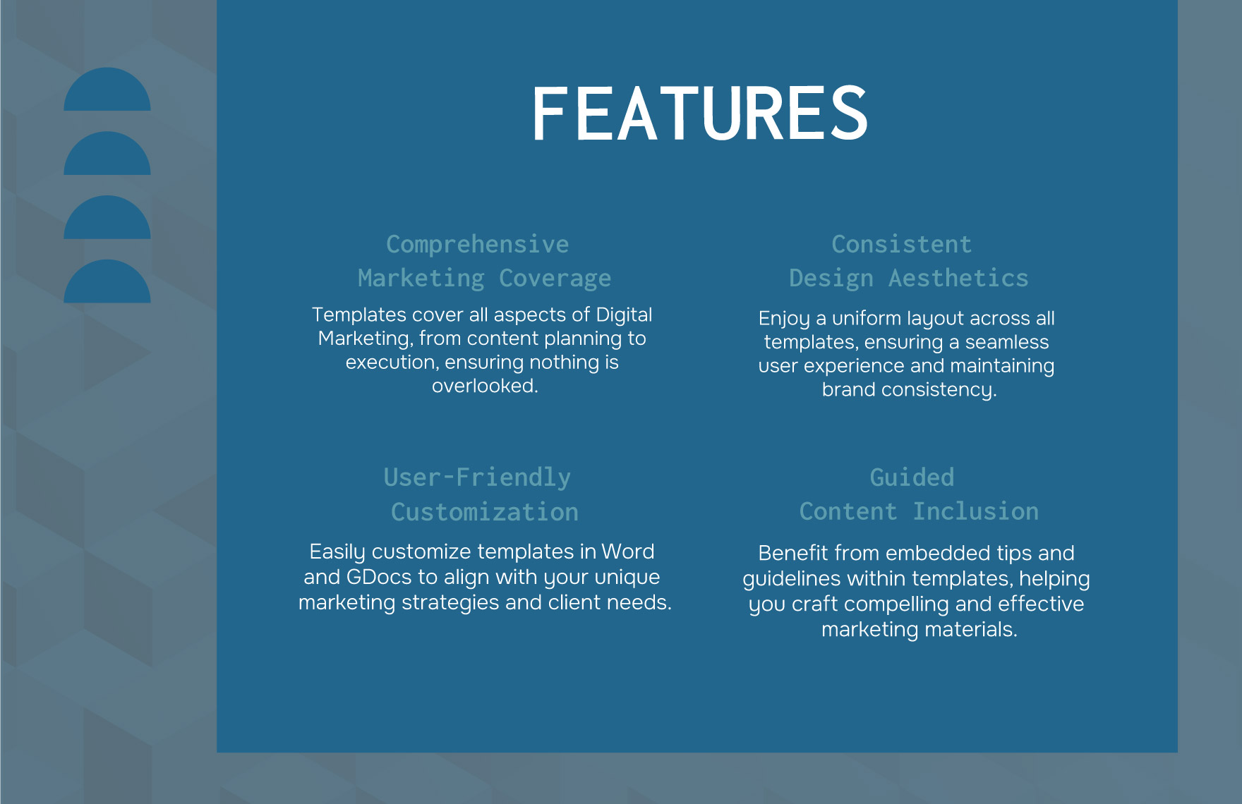Digital Marketing Agency Visual Content Theme Plan Template