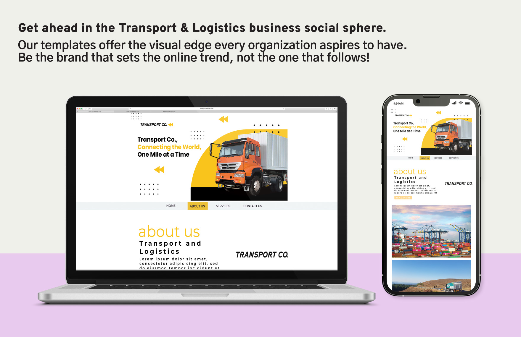 Transport and Logistics Blog Banner Template