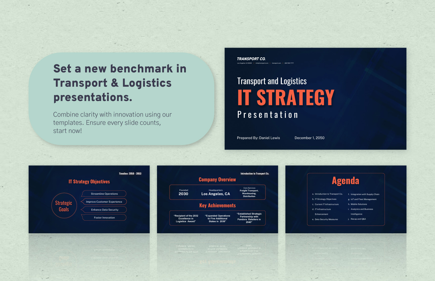 Transport and Logistics IT Strategy Presentation Template