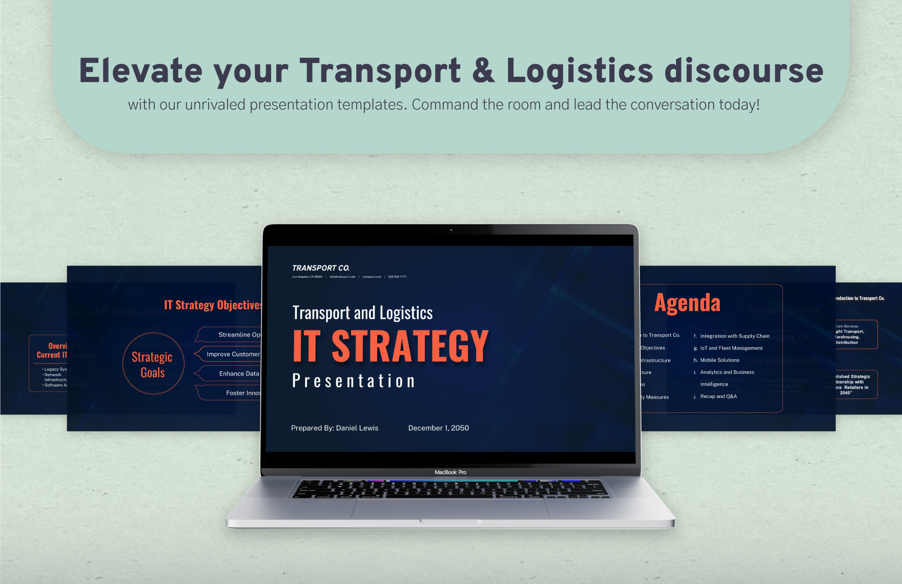 Transport and Logistics IT Strategy Presentation Template