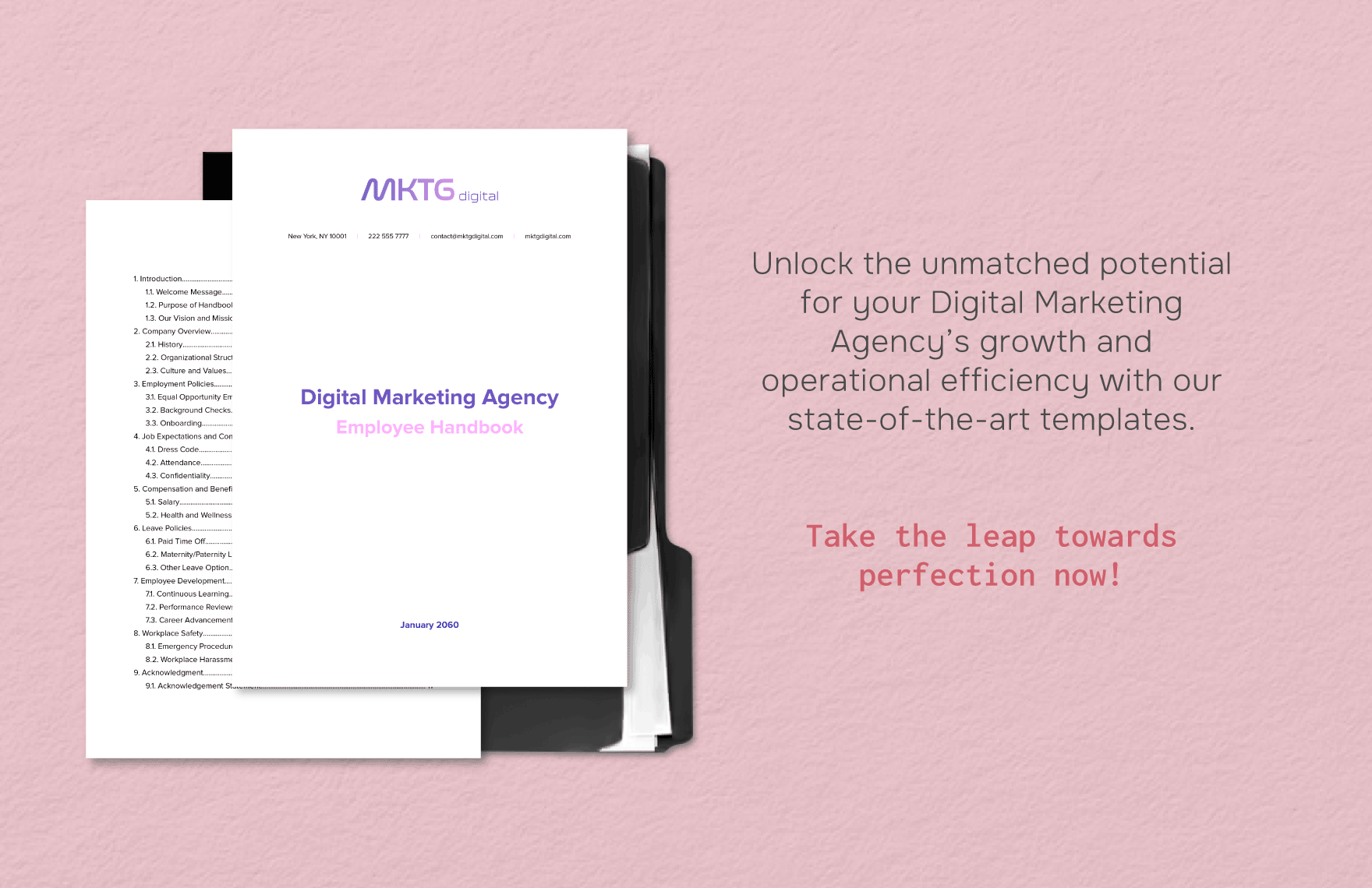 Digital Marketing Agency Employee Handbook Template