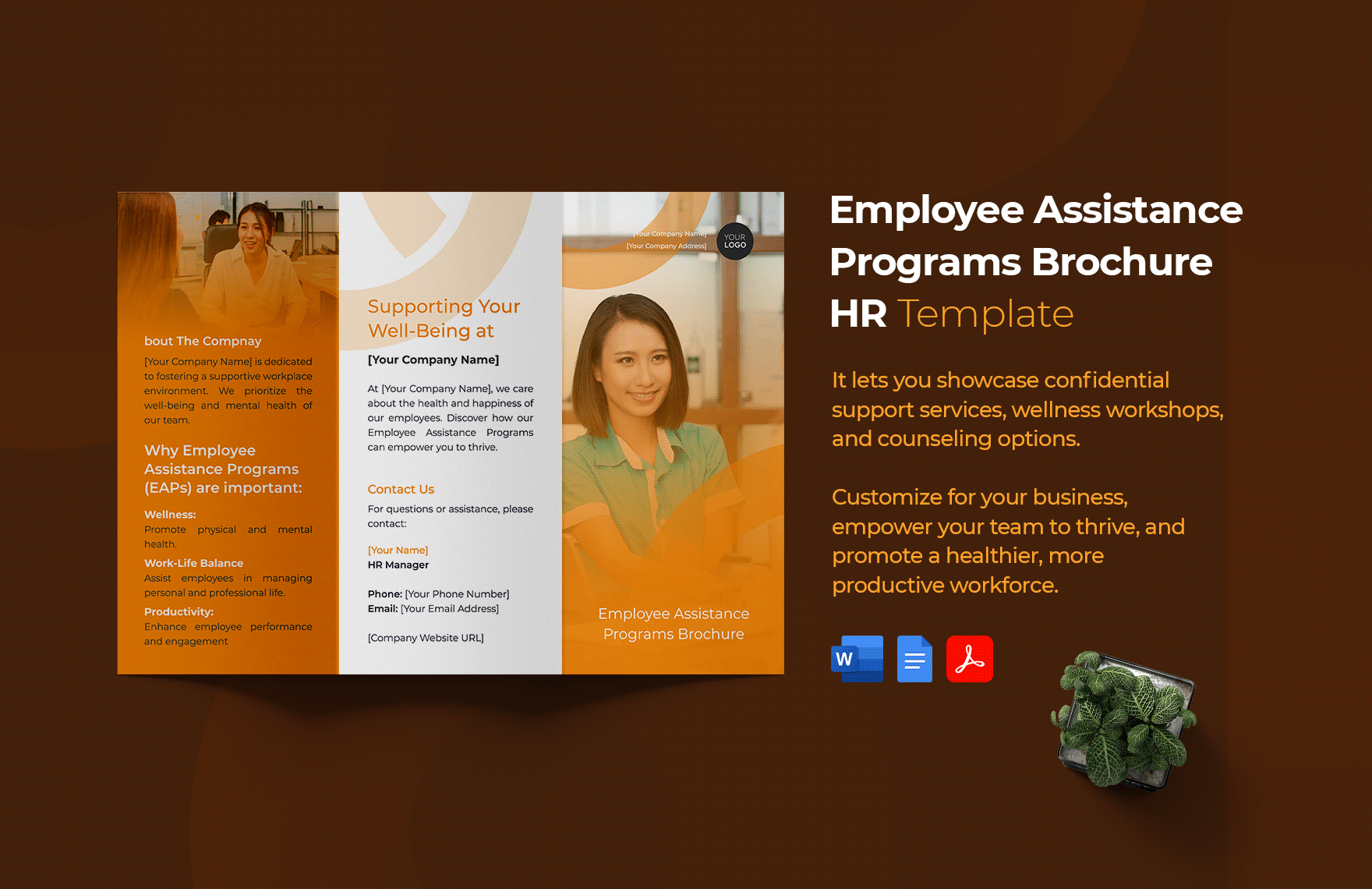 Employee Assistance Programs Brochure HR Template