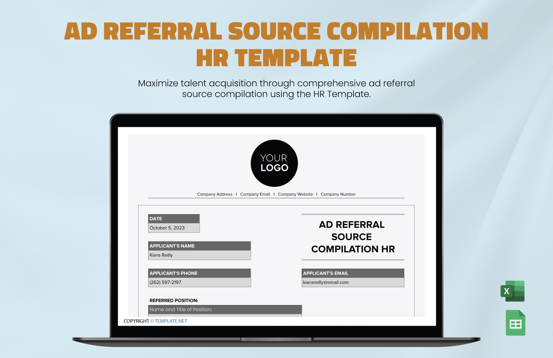 Ad Referral Source Compilation HR Template