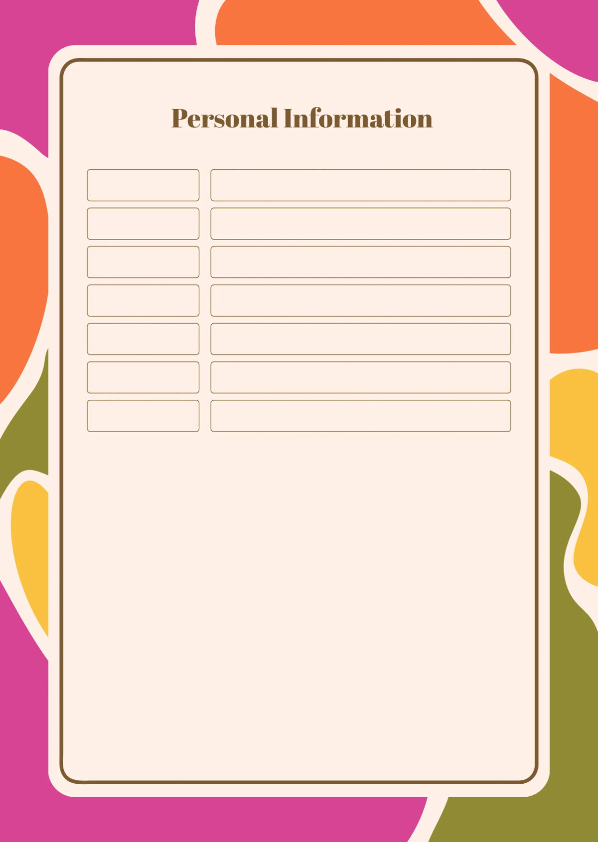 Free Blank Journal Template to Edit Online