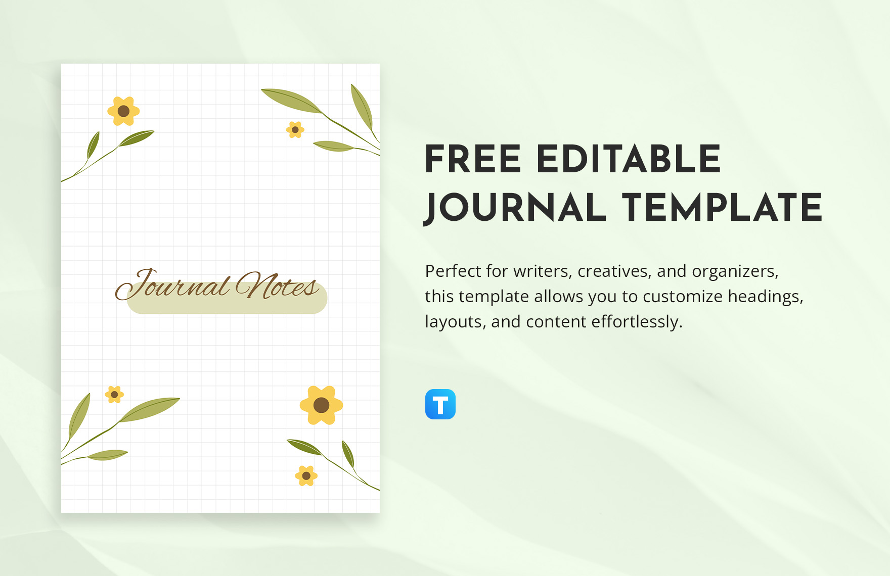 Free Editable Journal Template