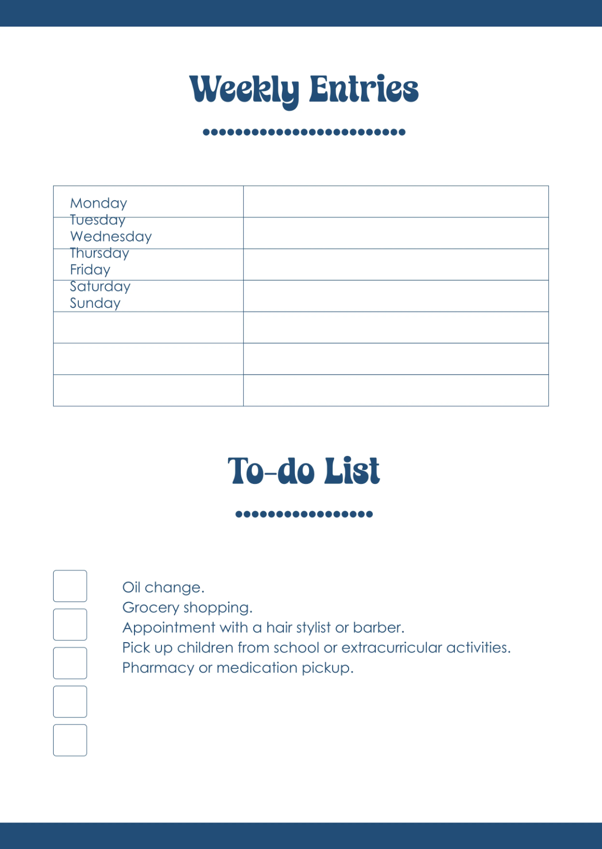 Free Printable Journal Template to Edit Online