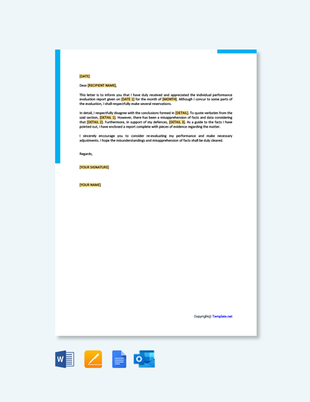 FREE Rebuttal Letter to Your Employer Template - Word | Google Docs ...