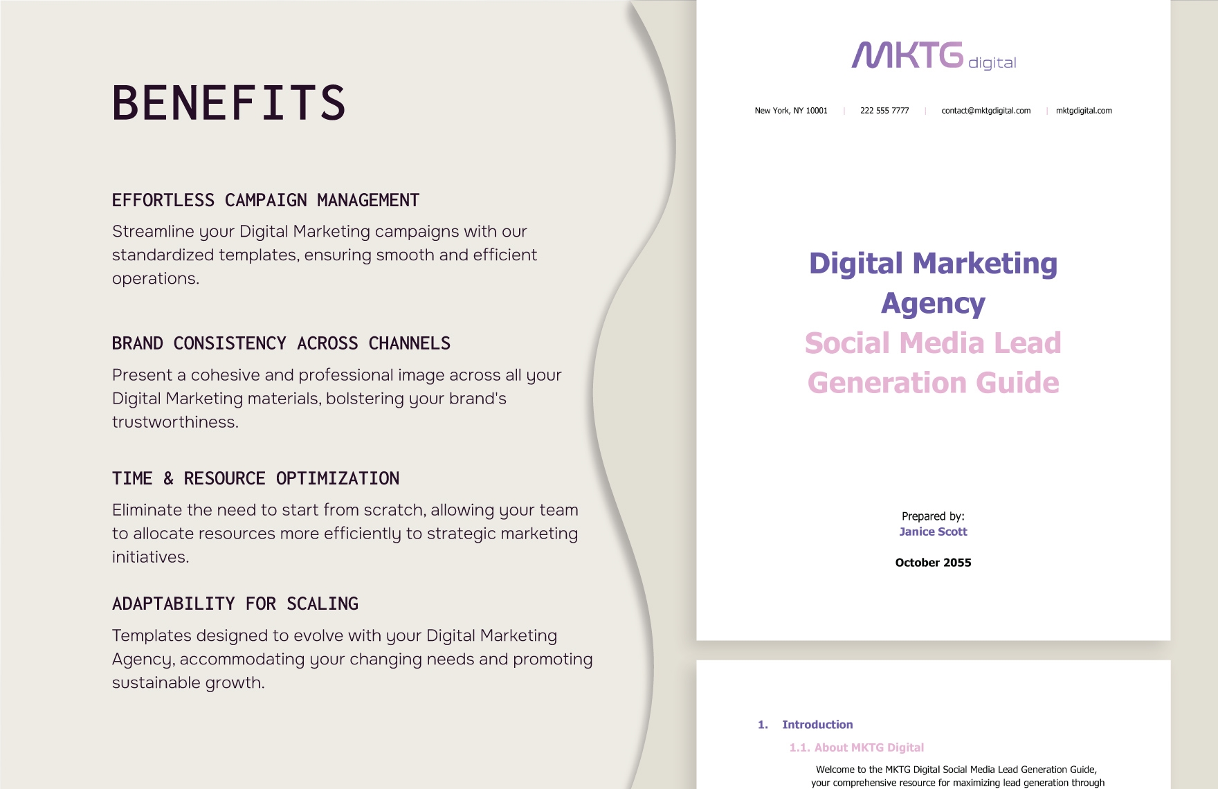 Digital Marketing Agency Social Media Lead Generation Guide Template