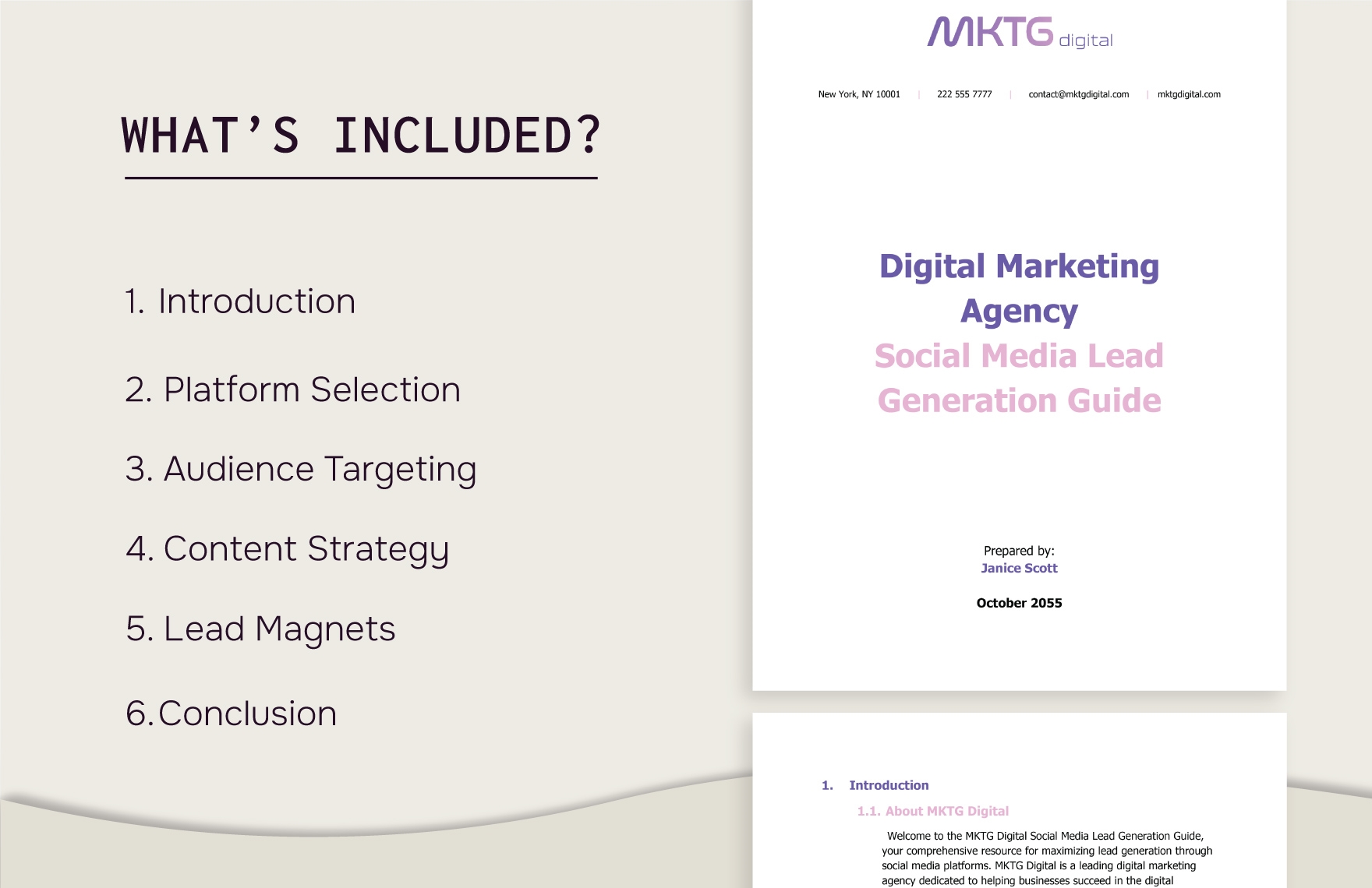 Digital Marketing Agency Social Media Lead Generation Guide Template