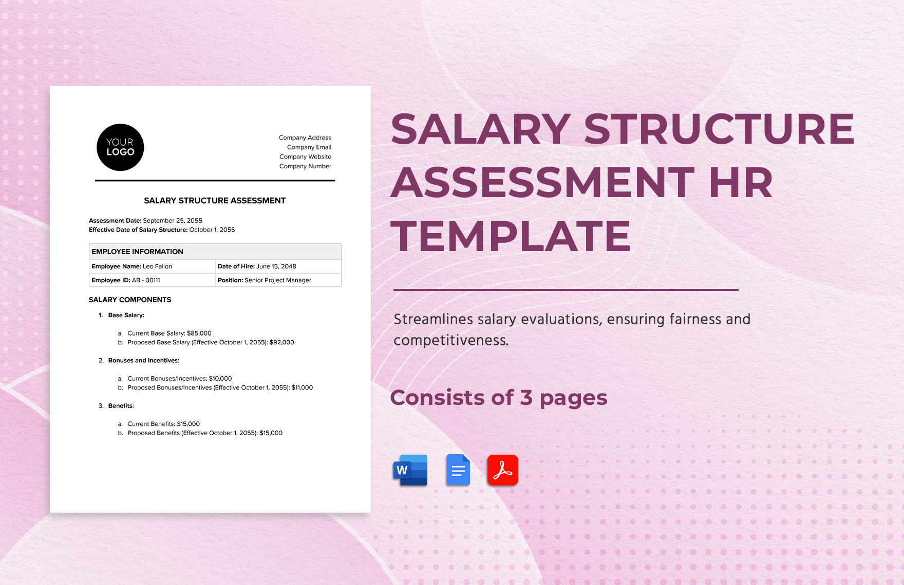 Employment Verification Letter With Salary Download in Word Google
