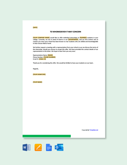 44+ FREE Offer Letter Templates - Google Docs | Template.net