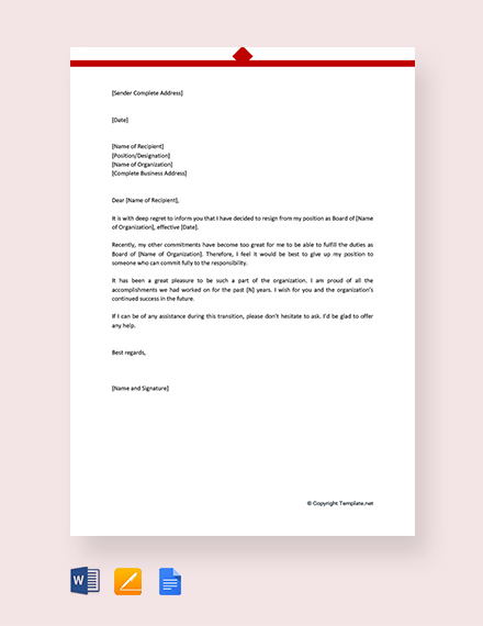 Resignation Letter Envelope Sample - Sample Resignation Letter