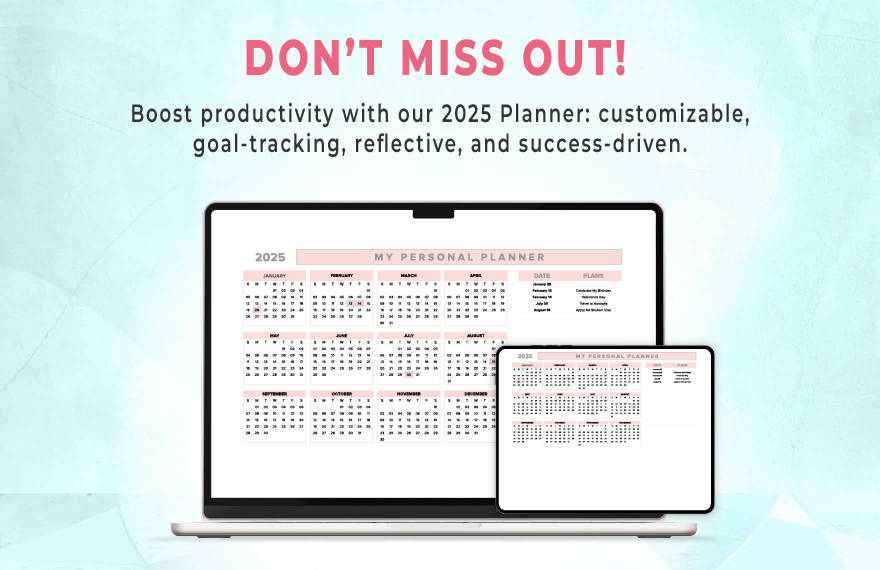 Planner 2025 Template