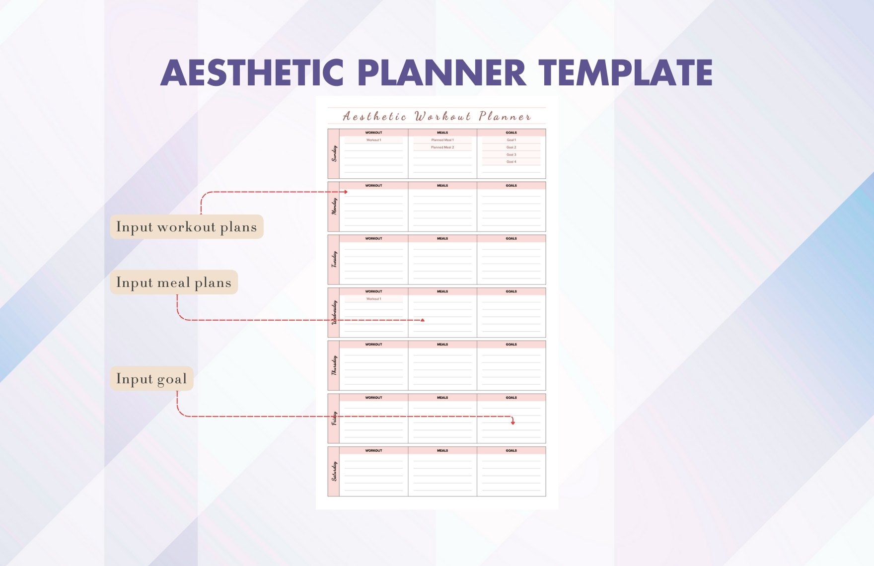 Aesthetic Planner Template