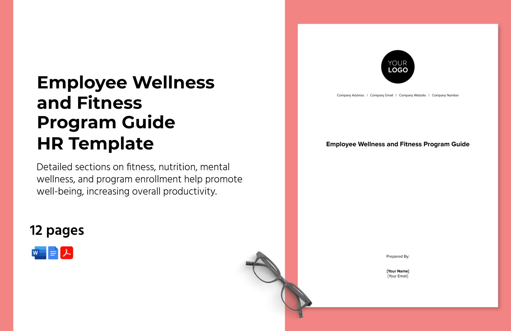 Employee Wellness and Fitness Program Guide HR Template