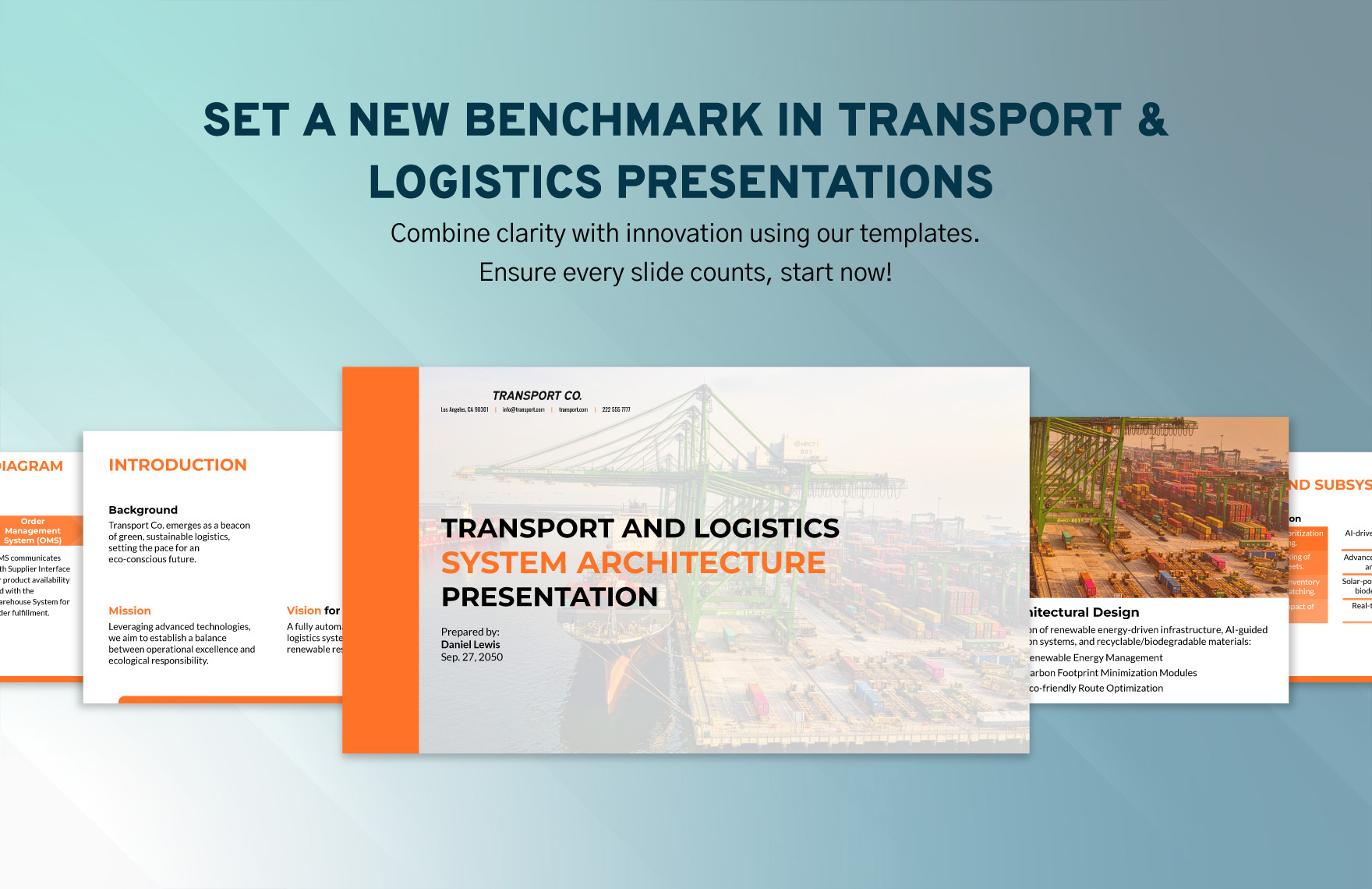 Transport and Logistics System Architecture Presentation Template