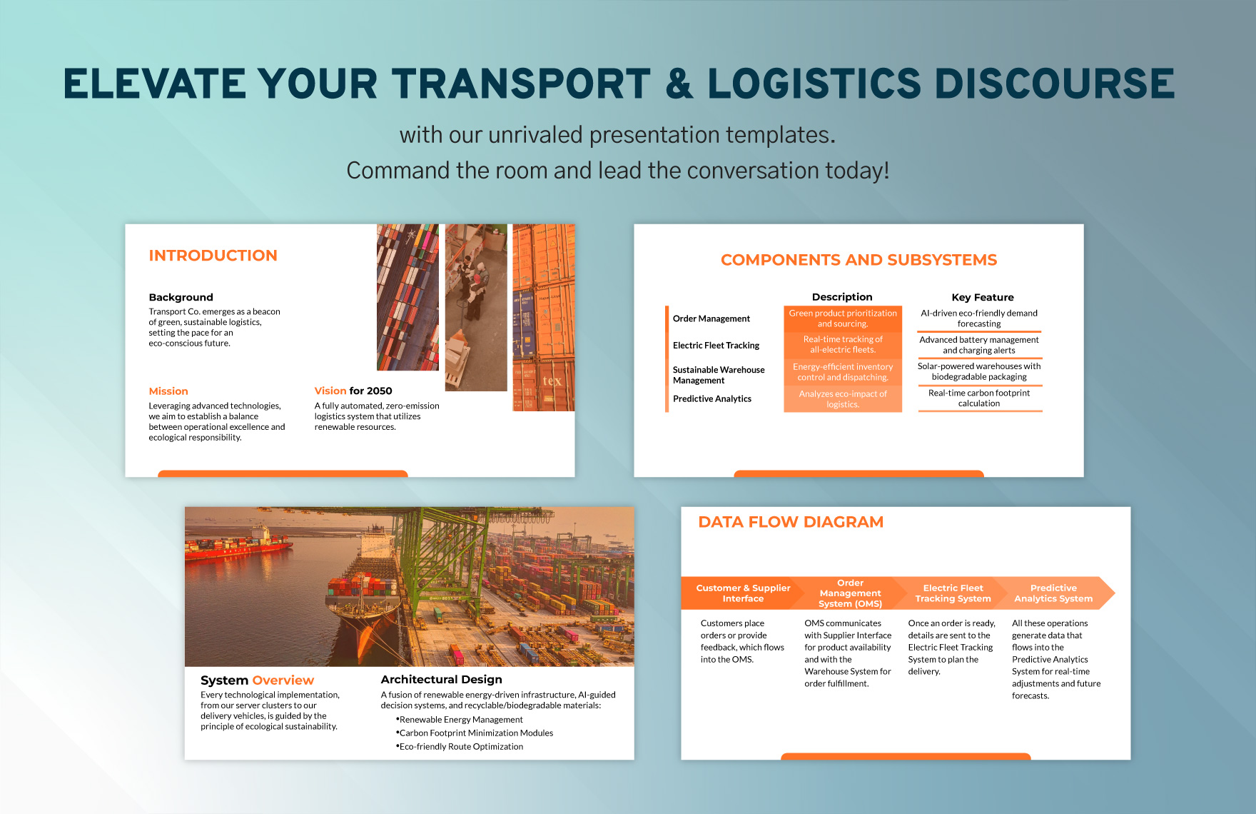 Transport and Logistics System Architecture Presentation Template