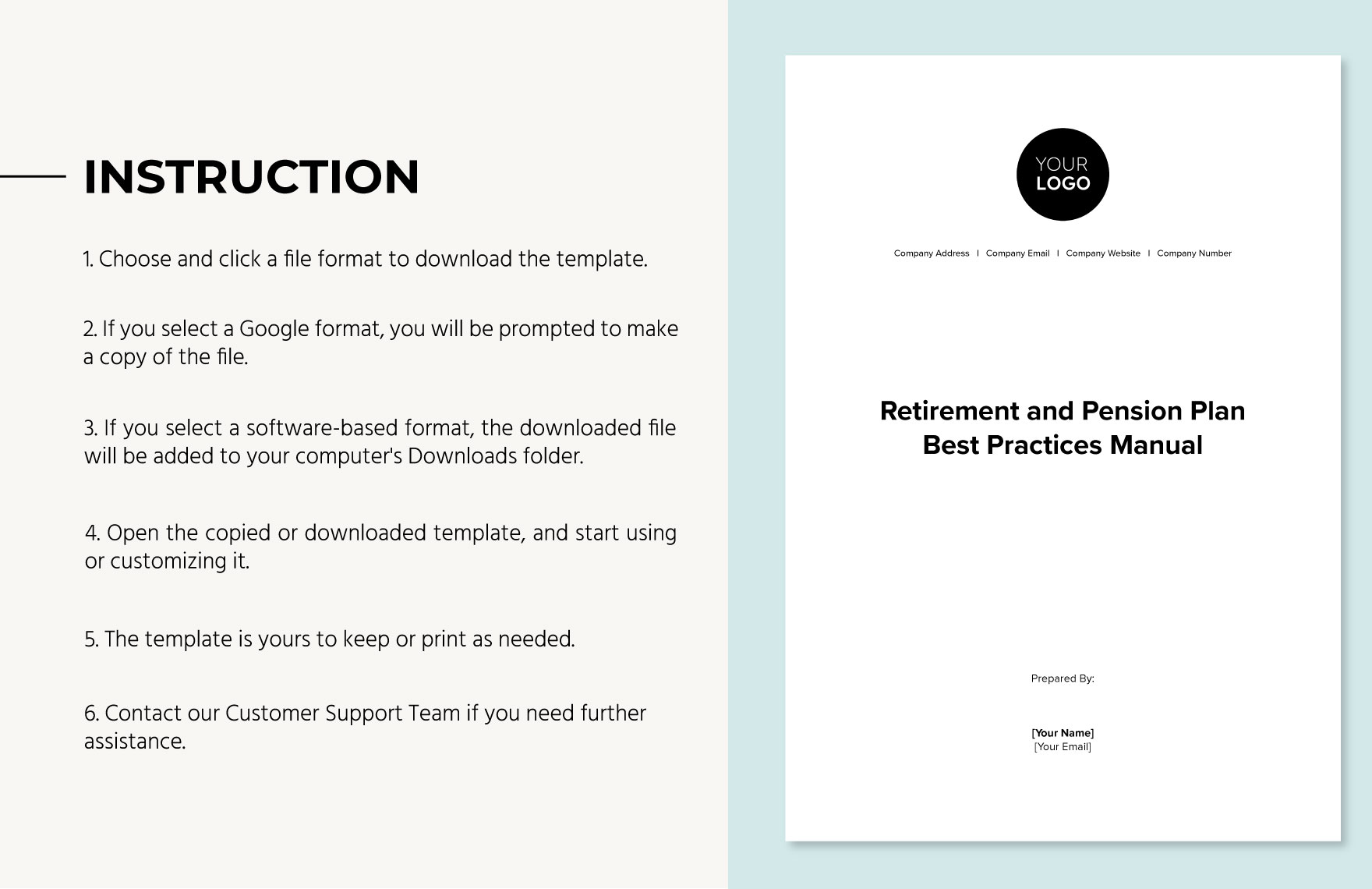 Retirement and Pension Plan Best Practices Manual HR Template