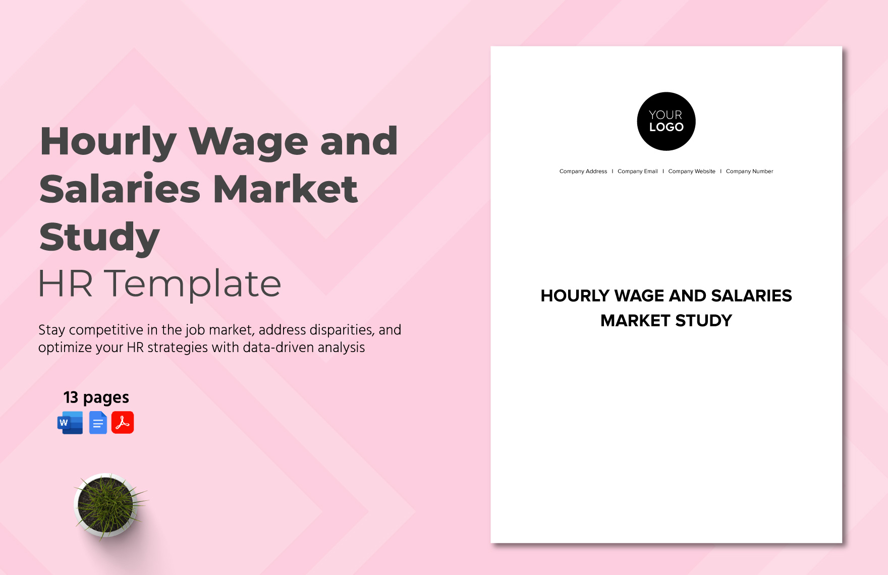 hourly-wage-and-salaries-market-study-hr-template-download-in-word