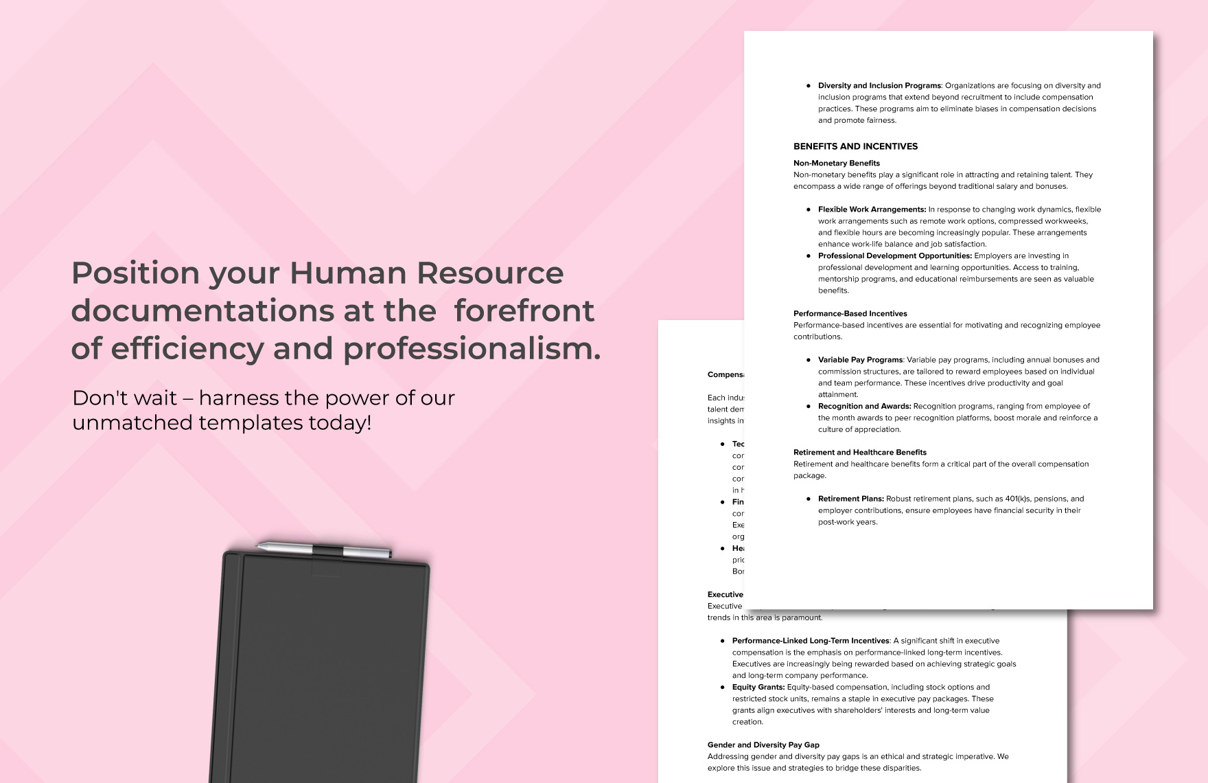 Hourly Wage and Salaries Market Study HR Template