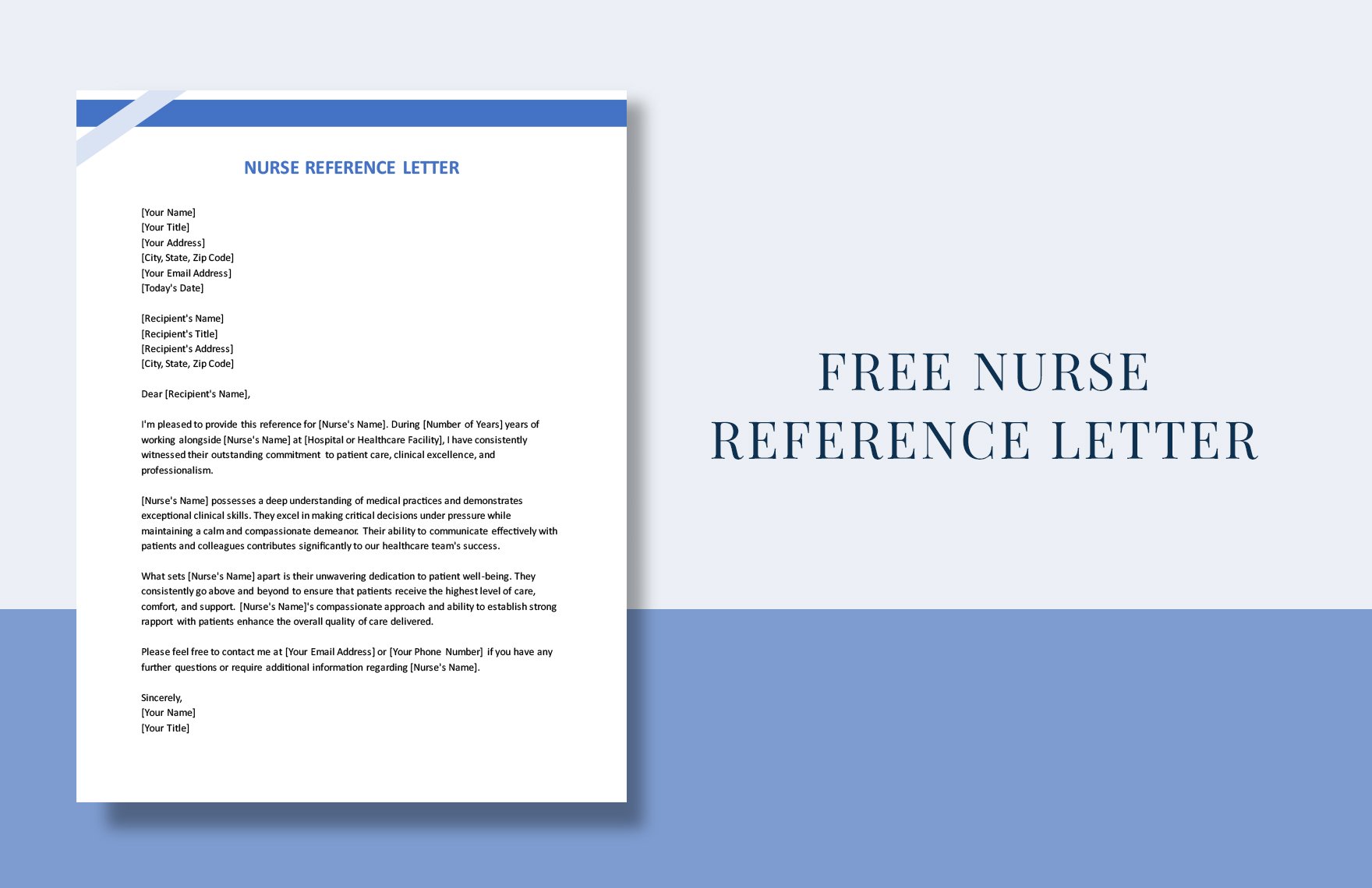 Nurse Reference Letter