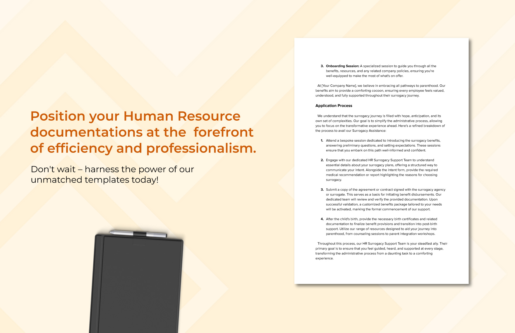 Adoption and Surrogacy Assistance Manual HR Template