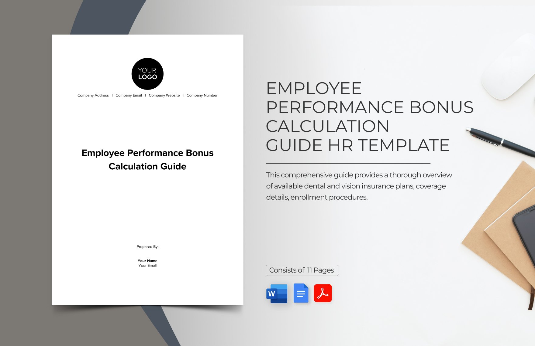 Employee Performance Bonus Calculation Guide HR Template