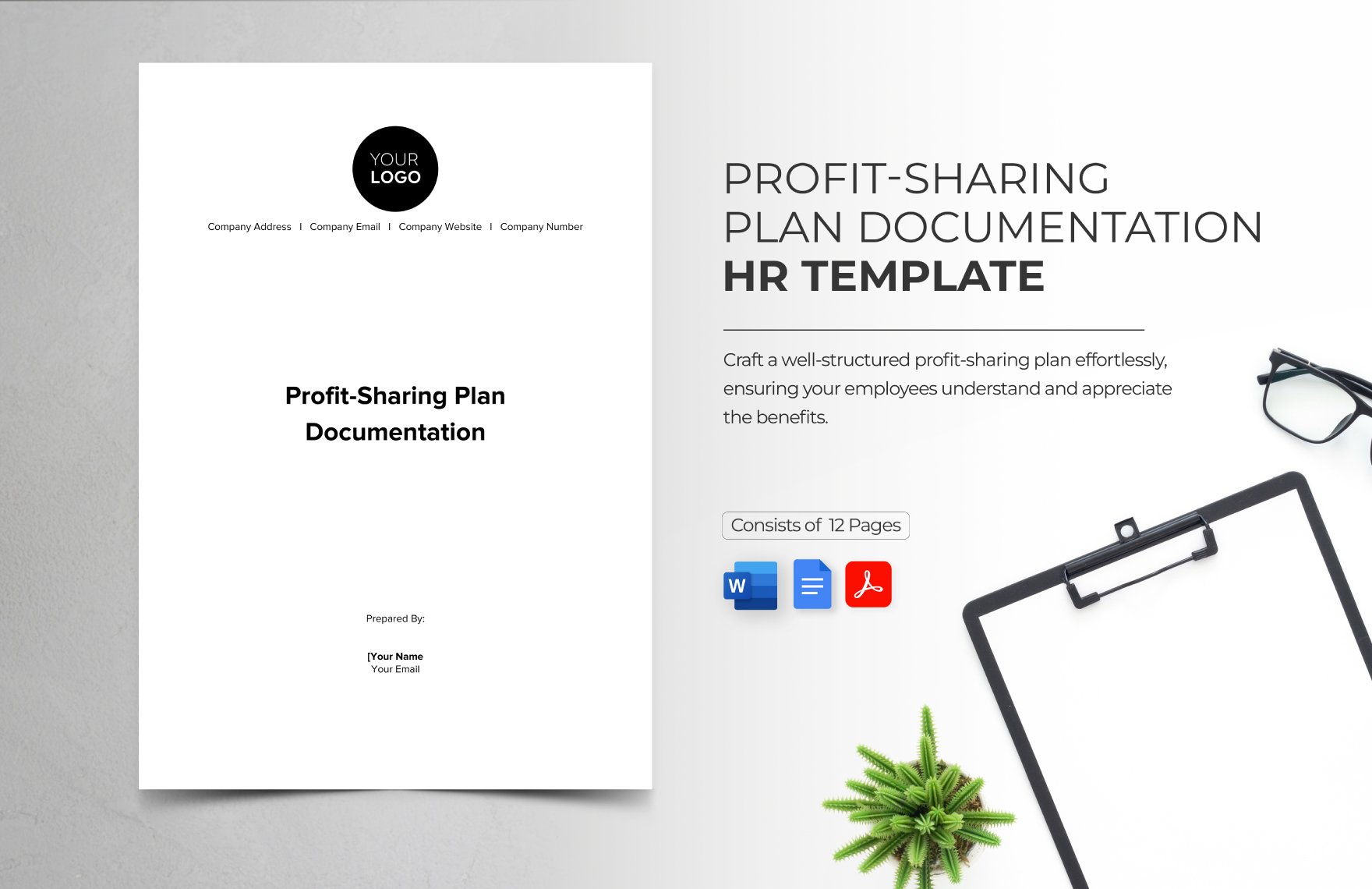Profit-Sharing Plan Documentation HR Template in Word, Google Docs, PDF