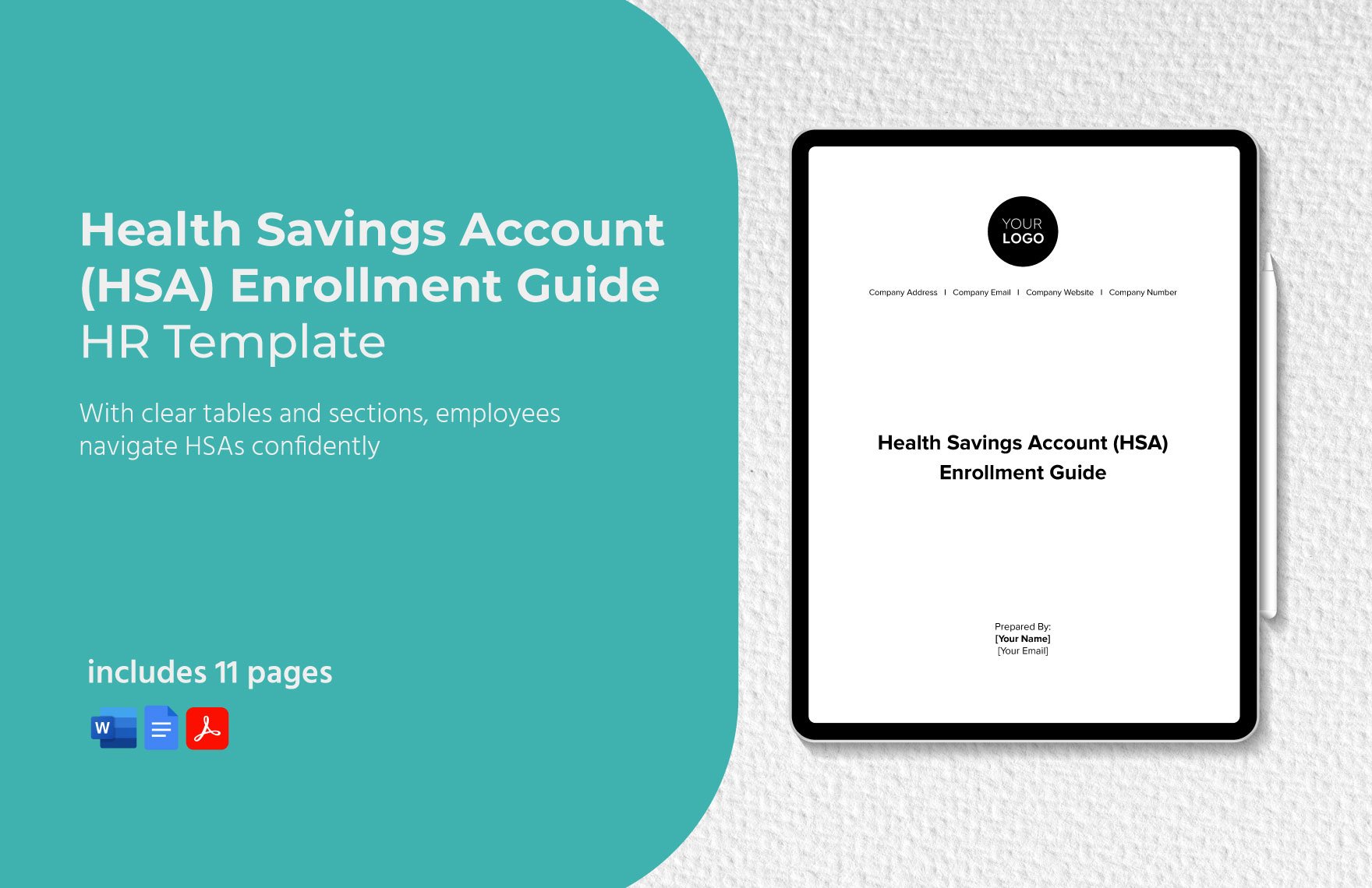 Health Savings Account (HSA) Enrollment Guide HR Template in Word, Google Docs, PDF