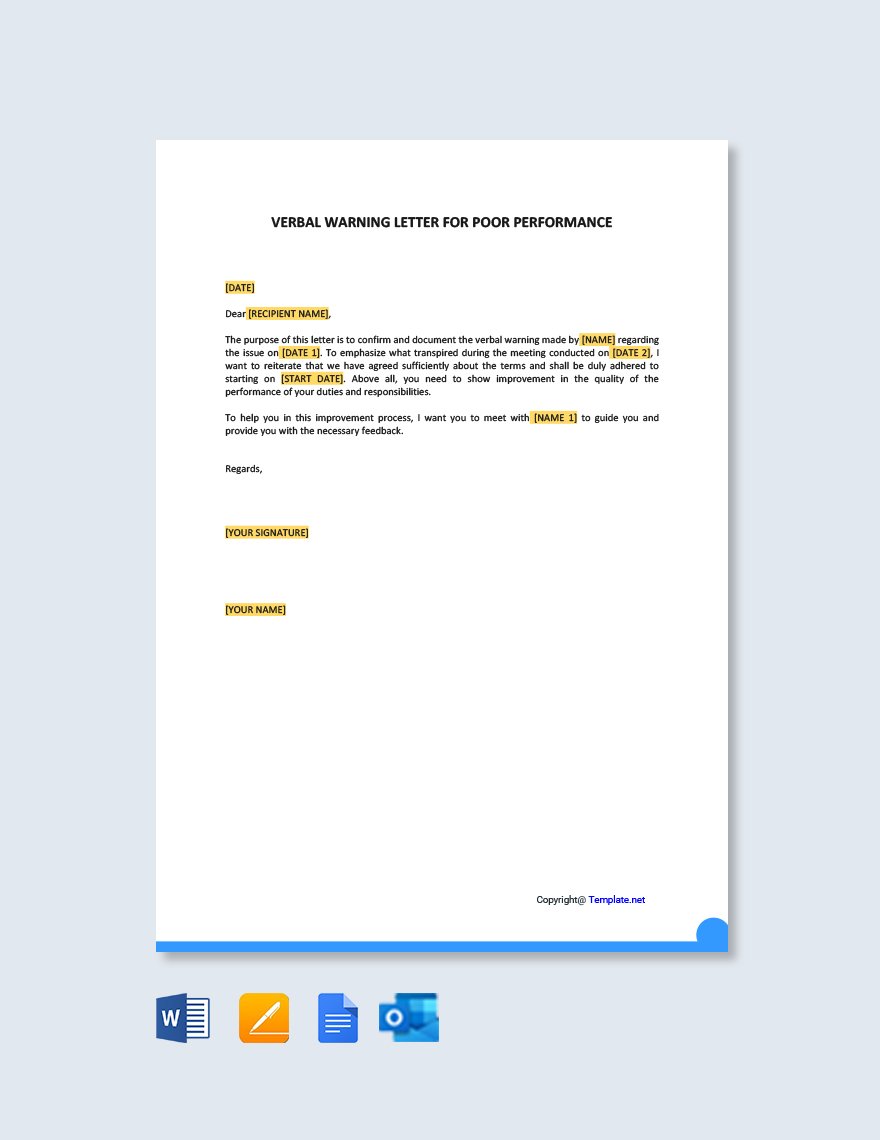 Attendance Warning Letter Templates Documents Design Free Download Template