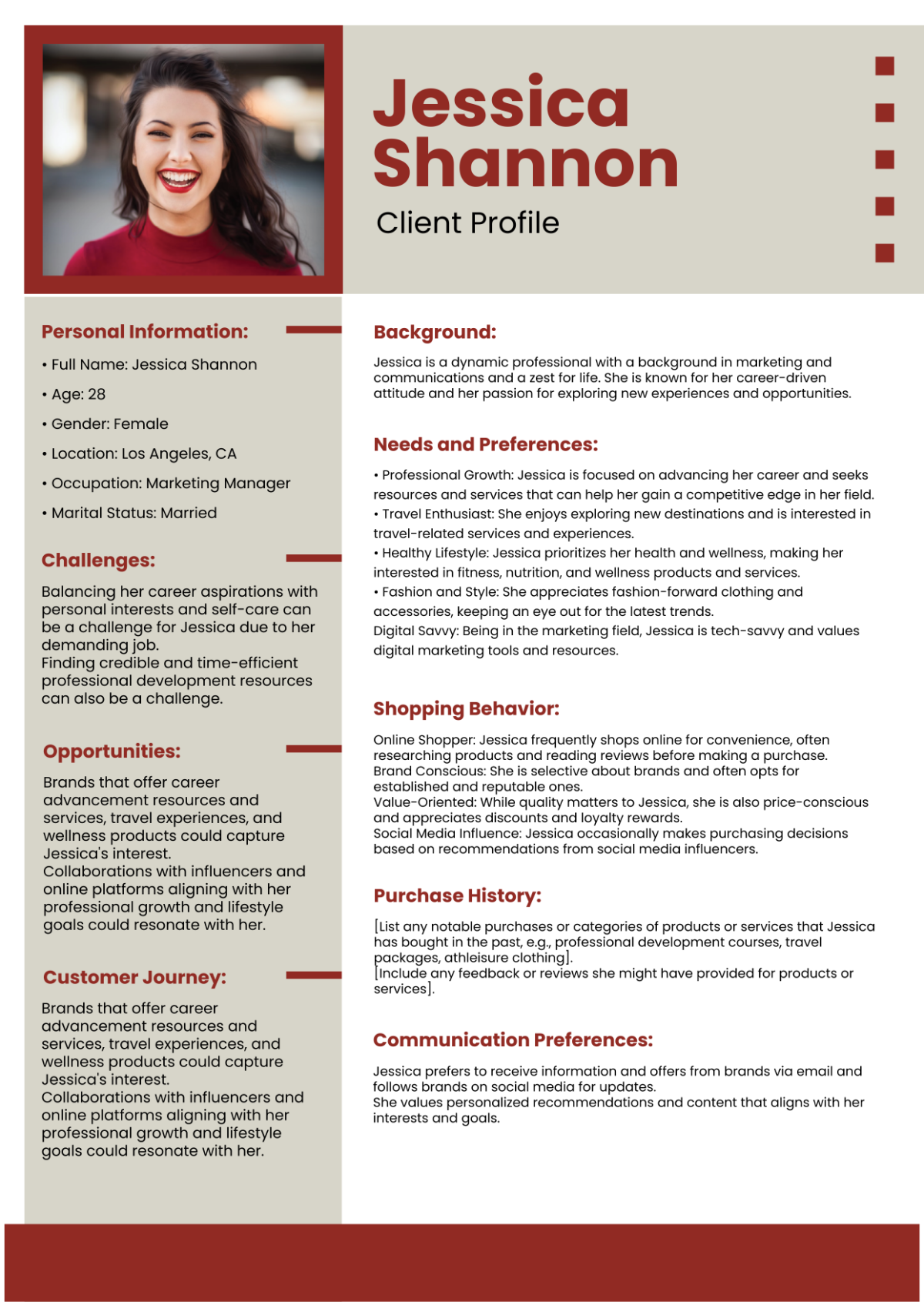 Editable Profile