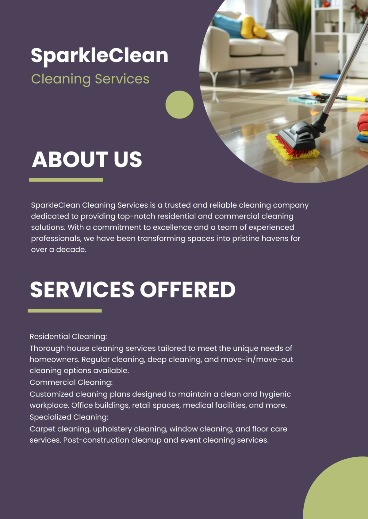 Free Professional Business Profile Template to Edit Online