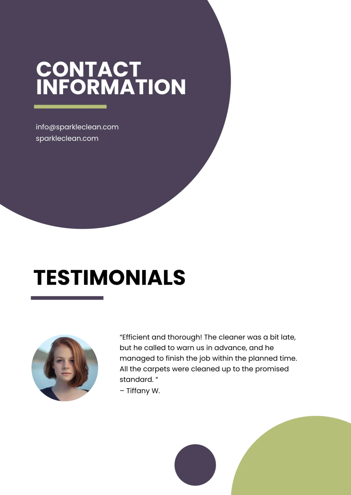 Free Professional Business Profile Template to Edit Online