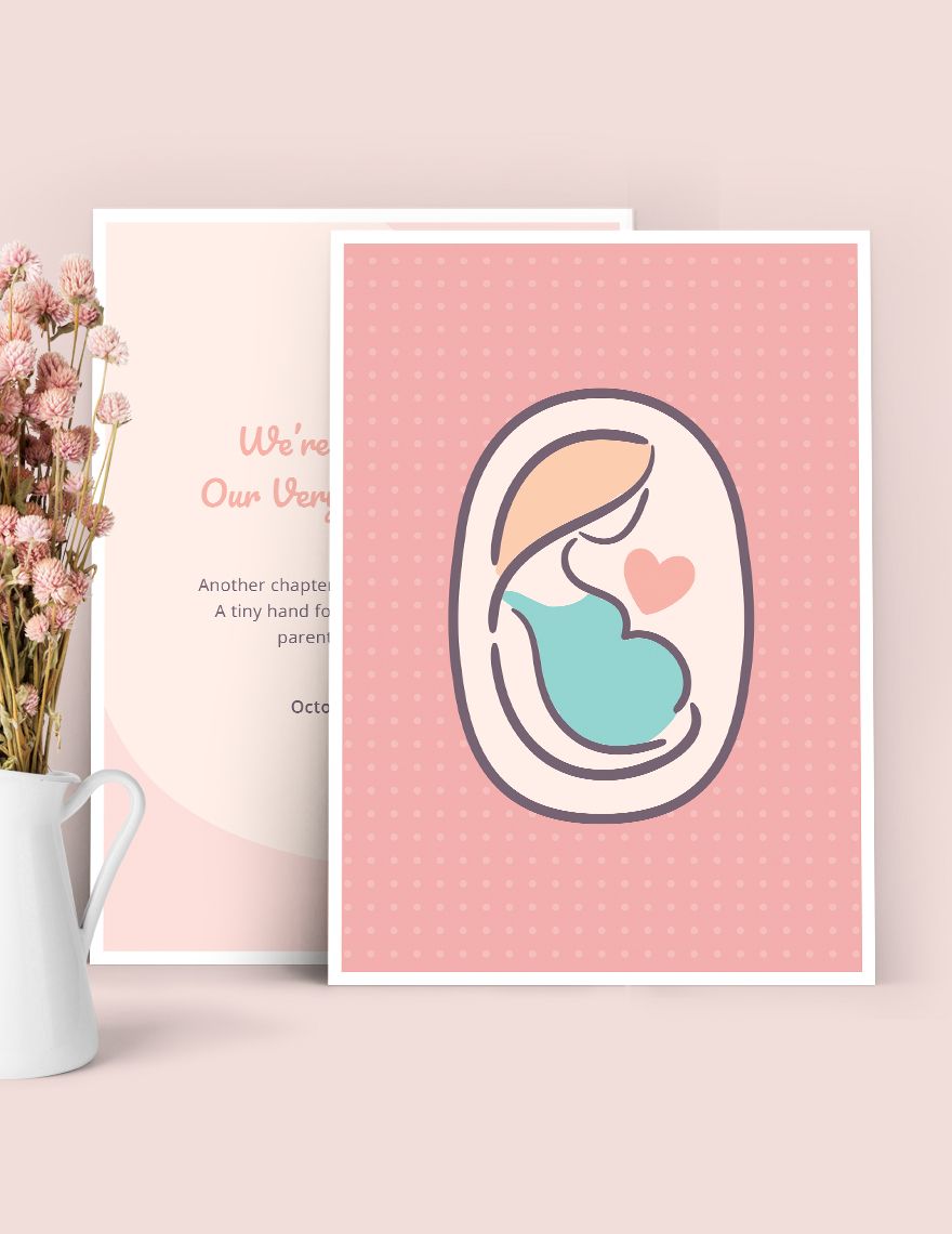 Free Pregnancy Announcement Card Template