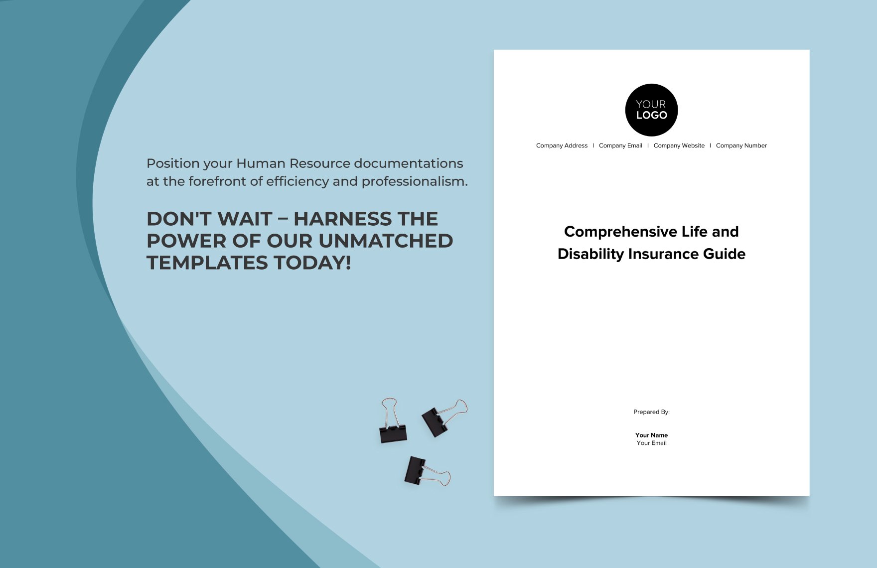 Comprehensive Life and Disability Insurance Guide HR Template