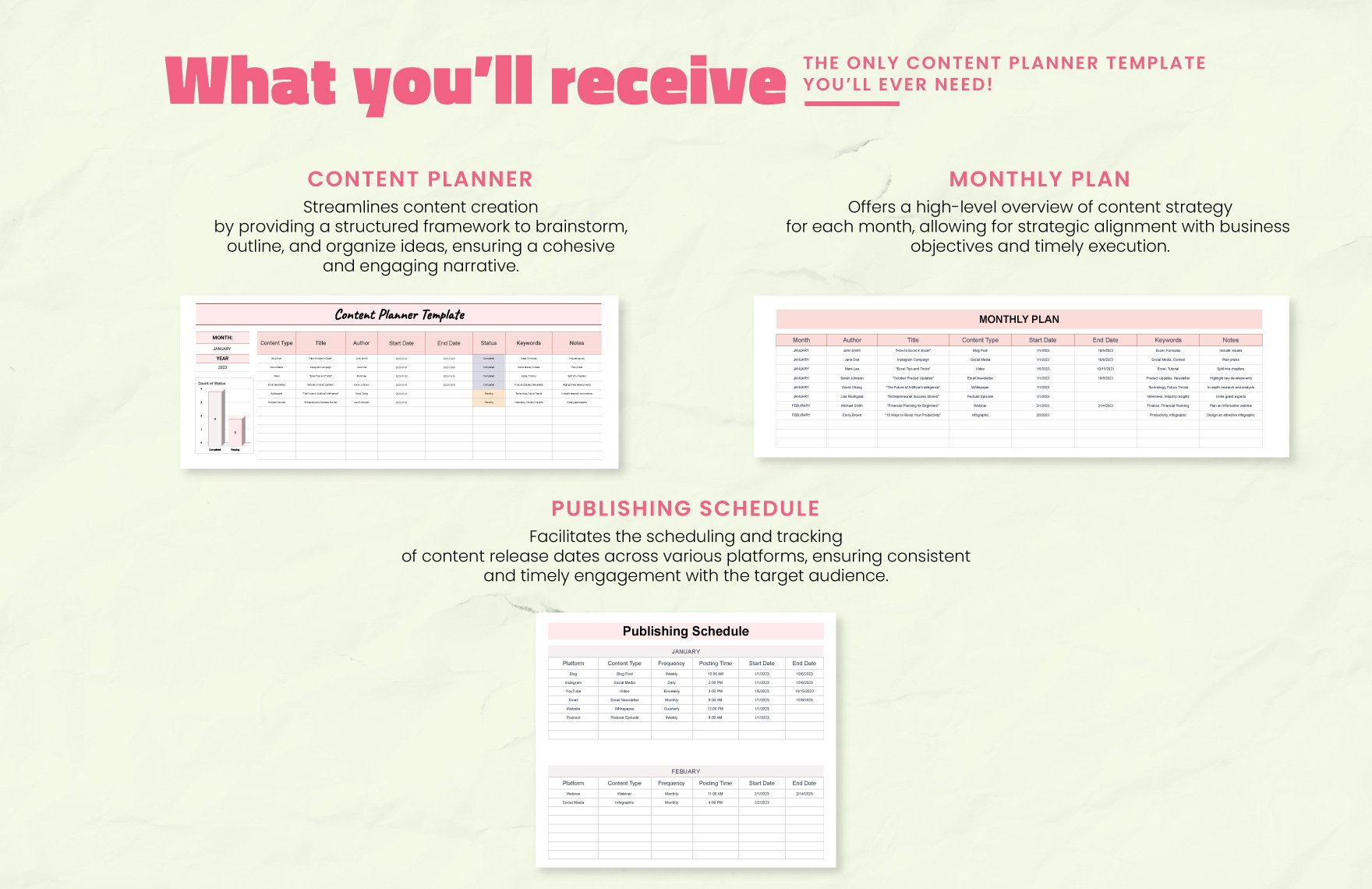 Content Planner Template