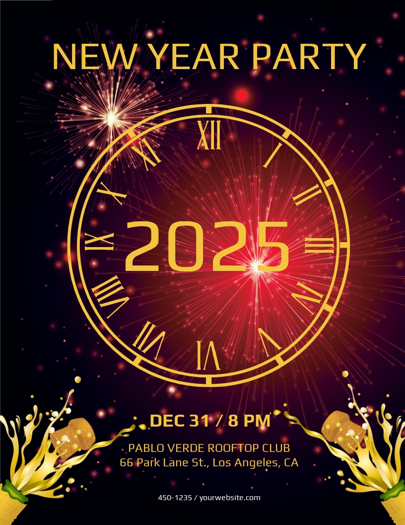 Download 9+ New Year Flyer Templates Microsoft Publisher