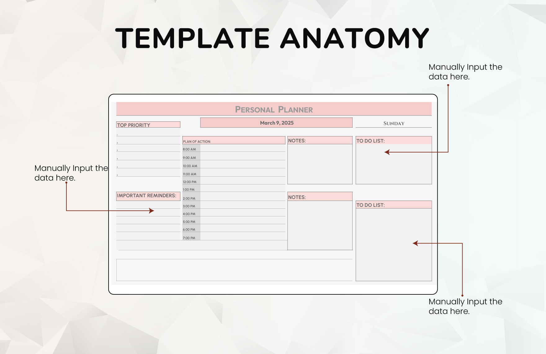Personal Planner Template