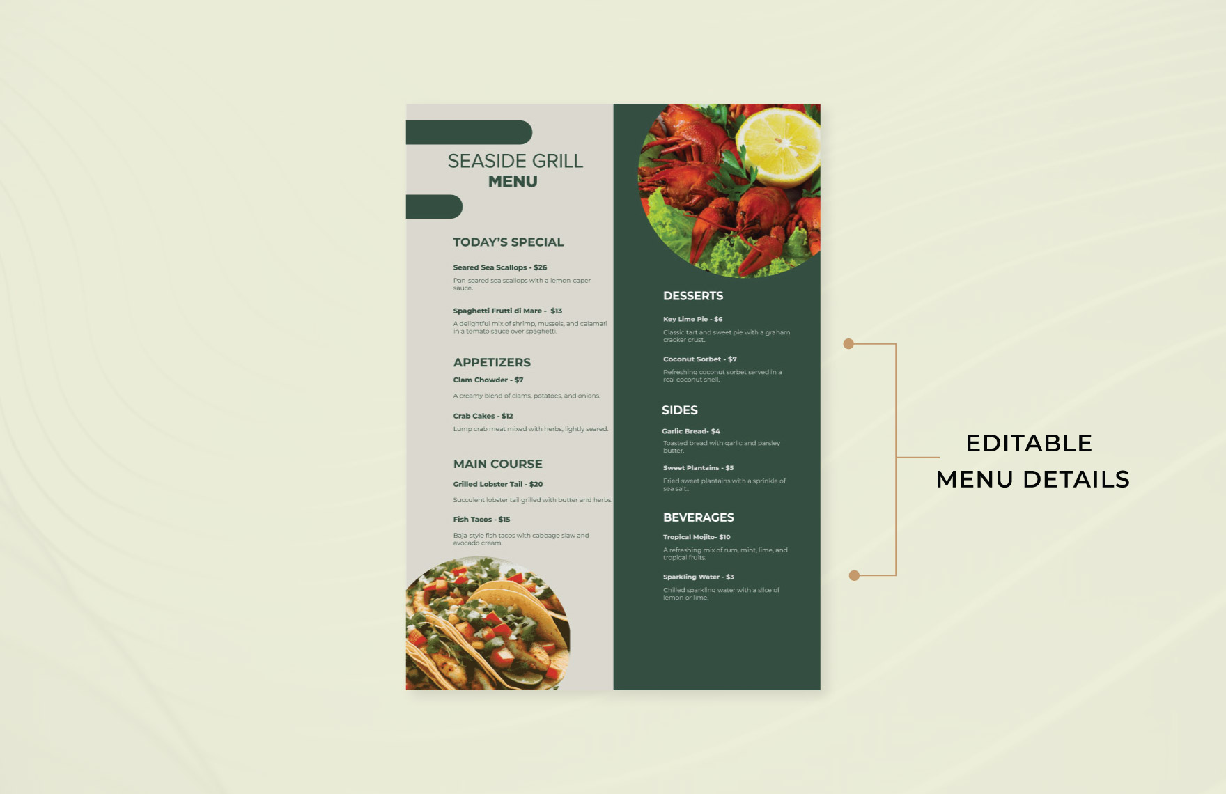 Free Restaurant Menu Template Download In Word Template Net