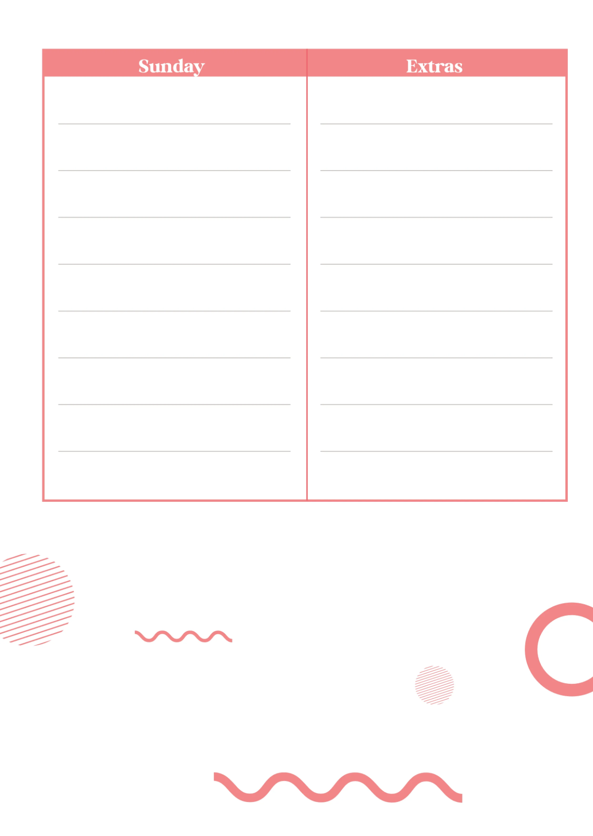 Free Weekly Journal Template to Edit Online