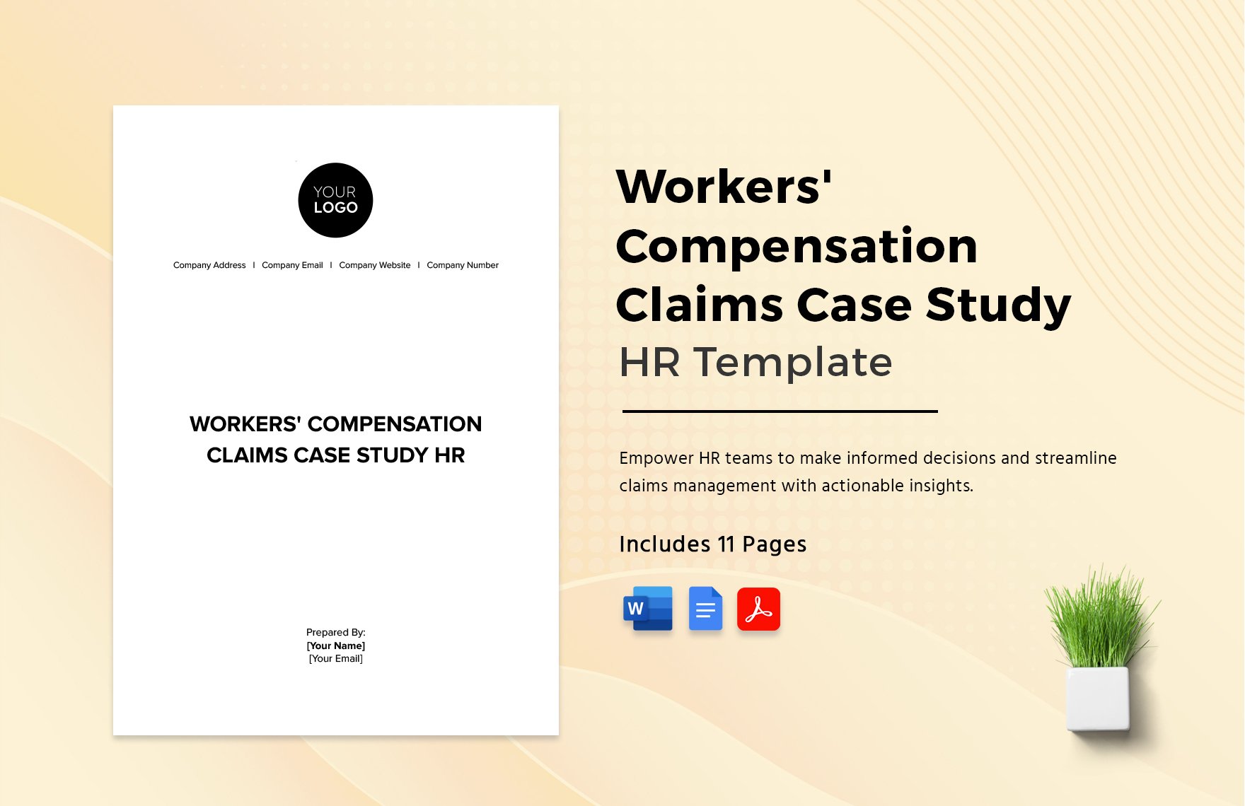 Workers' Compensation Claims Case Study HR Template in Word, Google Docs, PDF