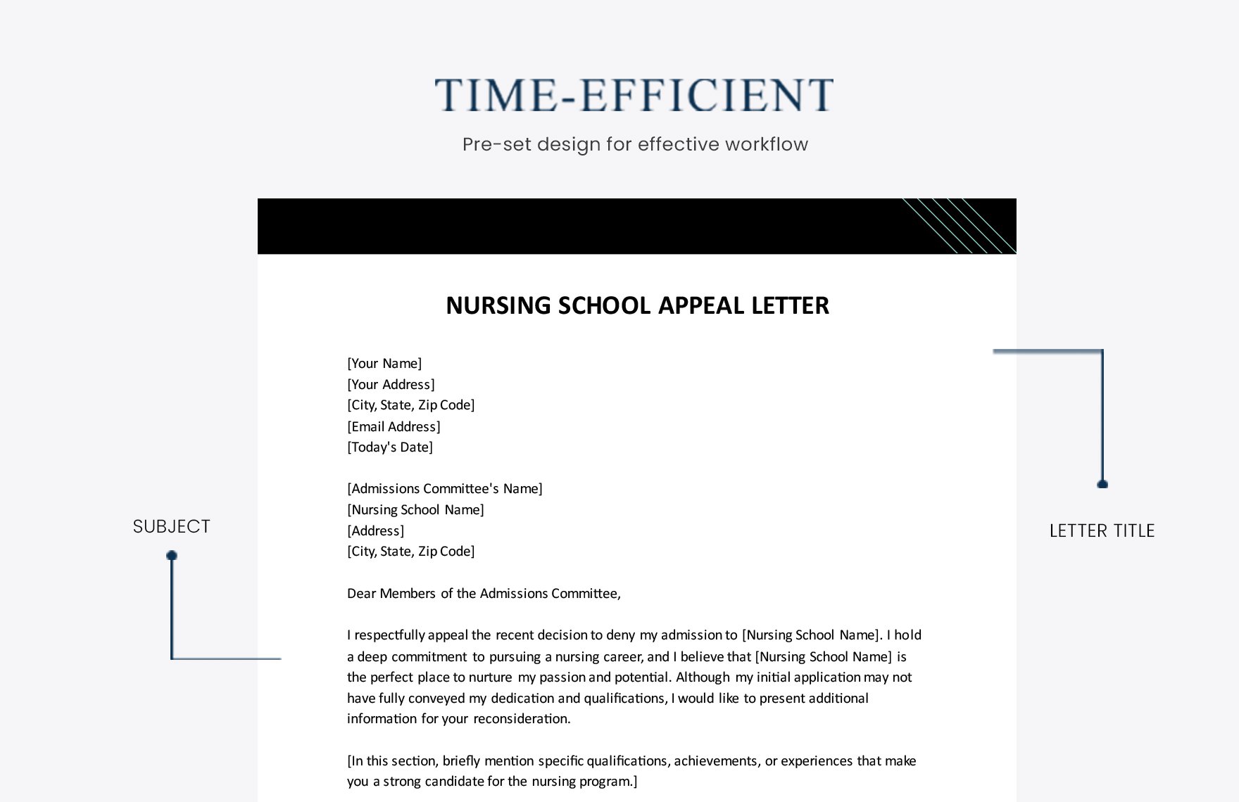 Nursing School Appeal Letter