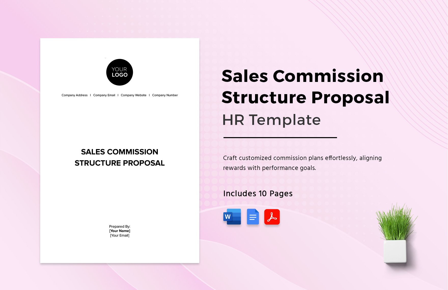 Sales Commission Structure Proposal HR Template in Word, Google Docs, PDF