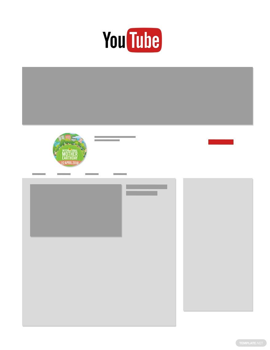 Free International Earth Day YouTube Profile Photo Template in PSD