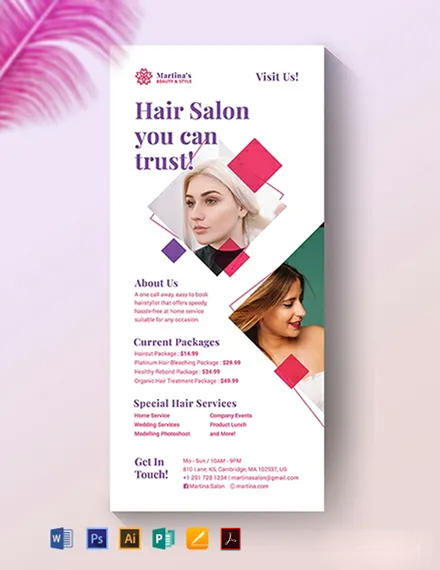 Hair Salon Template in Word - FREE Download | Template.net