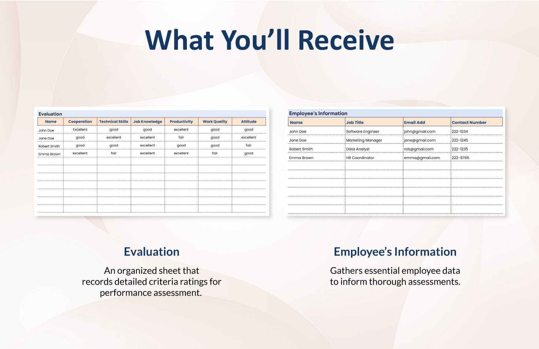 Assessment Evaluation Scorecard HR Template