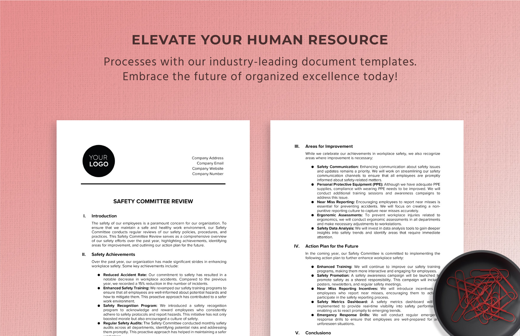 Safety Committee Review HR Template