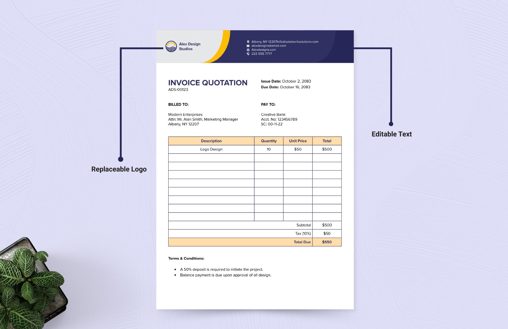 Invoice Quotation Template