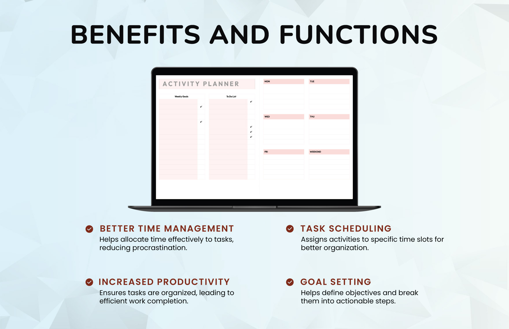 Activity Planner Template